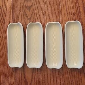 Pfaltzgraff stoneware corn 🌽 holders.  Set of 4.  Vintage.